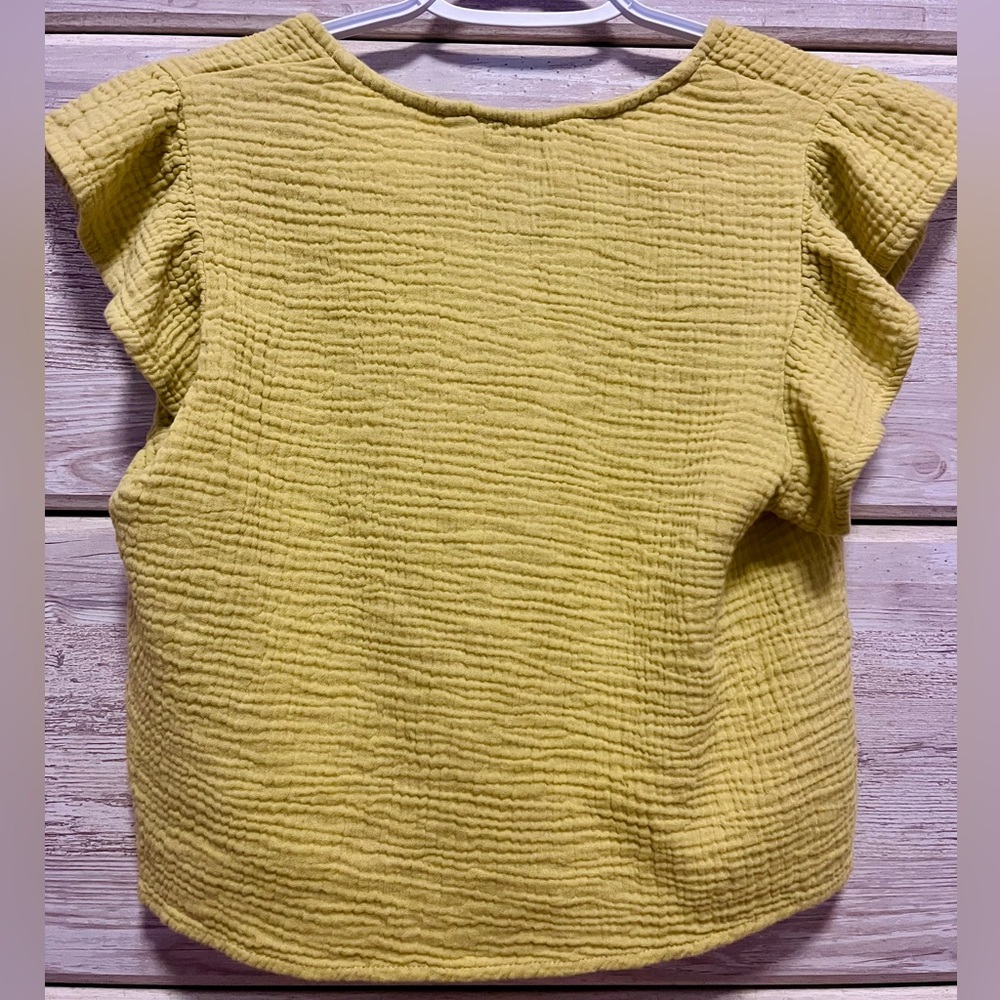 Miou Muse Green/Yellow Ruffle Top - Size S - Picture 6 of 9